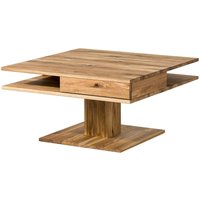 Couchtisch Wildeiche 85x85x45 natur geölt WIEN 200 von MASSIVMOEBEL24.DE