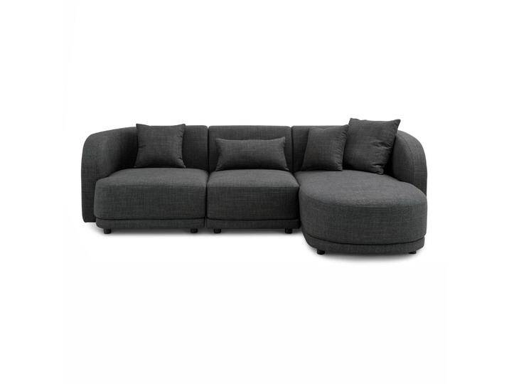 Ecksofa 260x165x72 dunkelgrau JONAH von MASSIVMOEBEL24.DE