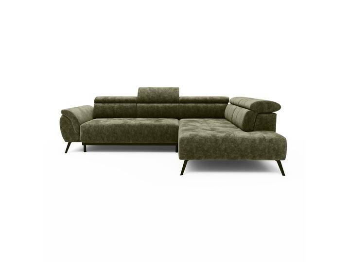 Ecksofa Ottomane rechts Chenille 284x208x79 grün VALENTINA Ecksofa Ottomane rechts Chenille 284x208x79 grün VALENTINA von MASSIVMOEBEL24.DE