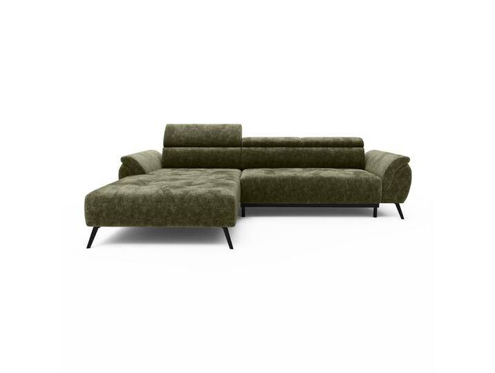 Ecksofa Ottomane rechts Chenille 286x184x79 grün VALENTINA Ecksofa Ottomane rechts Chenille 286x184x79 grün VALENTINA von MASSIVMOEBEL24.DE