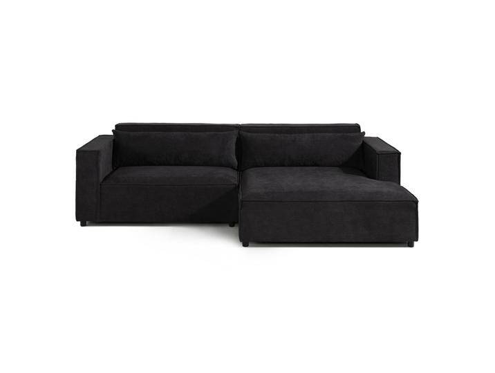 Ecksofa Ottomane rechts Geflechtstoff 266x150x80 anthrazit FINN Ecksofa Ottomane rechts Geflechtstoff 266x150x80 anthrazit FINN von MASSIVMOEBEL24.DE