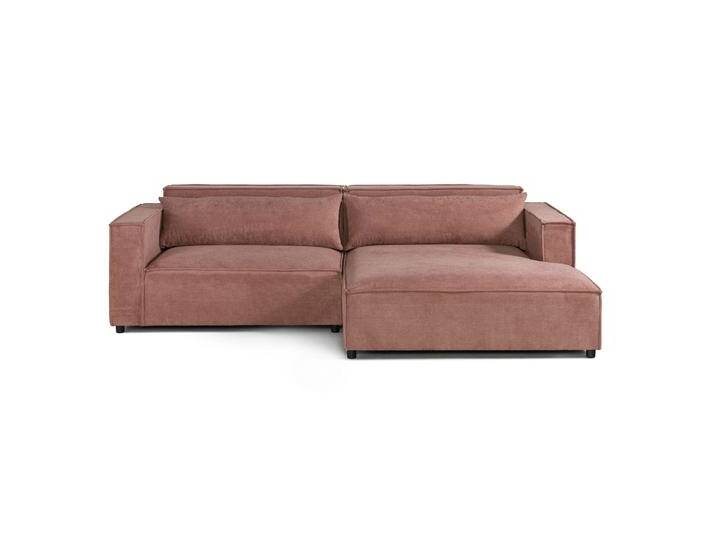 Ecksofa Ottomane rechts Geflechtstoff 266x150x80 rosa FINN Ecksofa Ottomane rechts Geflechtstoff 266x150x80 rosa FINN von MASSIVMOEBEL24.DE