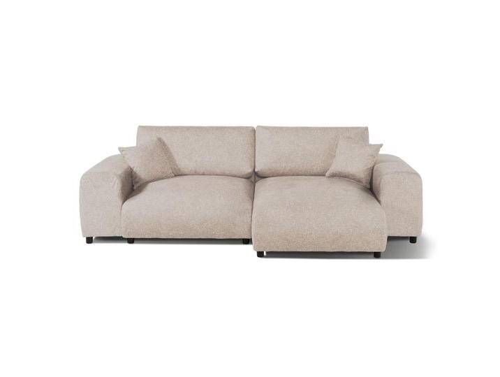 Ecksofa Plüsch 237x144x79 beige PAULINA Ecksofa Plüsch 237x144x79 beige PAULINA von MASSIVMOEBEL24.DE