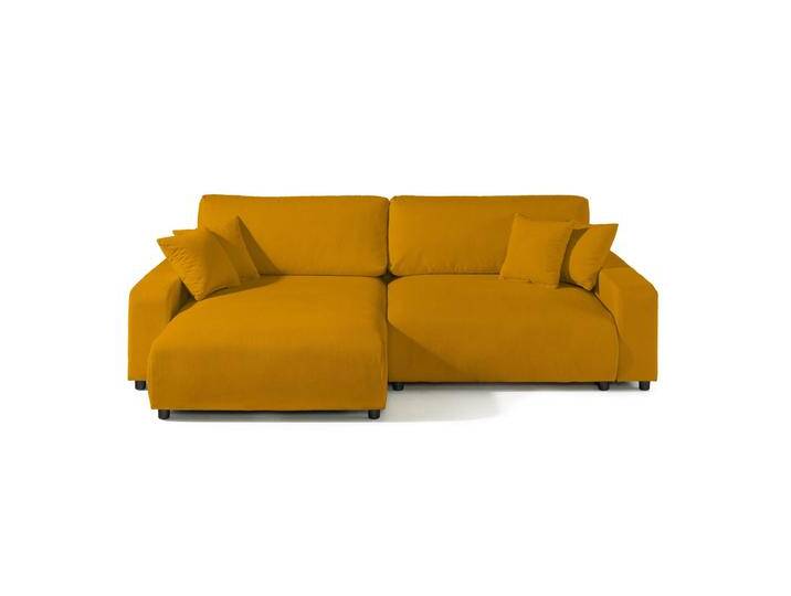 Ecksofa Samt 234x170x78 gelb SOFIA Ecksofa Samt 234x170x78 gelb SOFIA von MASSIVMOEBEL24.DE