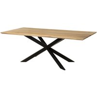 Esstisch Mango 180x90x76 natur lackiert / Epoxid schwarz, Kreuzgestell 2 anthrazit matt EPOXY Esstisch Mango 180x90x76 natur lackiert / Epoxid schwarz, Kreuzgestell 2 anthrazit matt EPOXY von MASSIVMOEBEL24.DE