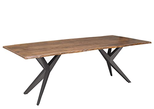 Baumtisch Akazie 180x90x76 Natur lackiert Beine anthrazit matt Freeform 4#31 Baumtisch Akazie 180x90x76 Natur lackiert Beine anthrazit matt Freeform 4#31 von Massivmoebel24.de