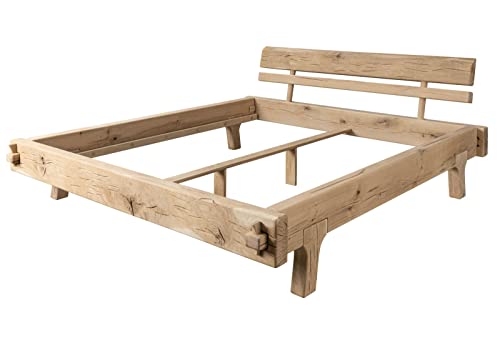 MASSIVMOEBEL24.DE Bett Holzbett Balkenbett Massivholzbett 200x200 Eiche Holz massiv Natur geölt Oak Heart #04 MASSIVMOEBEL24.DE Bett Holzbett Balkenbett Massivholzbett 200x200 Eiche Holz massiv Natur geölt Oak Heart #04 von MASSIVMOEBEL24.DE