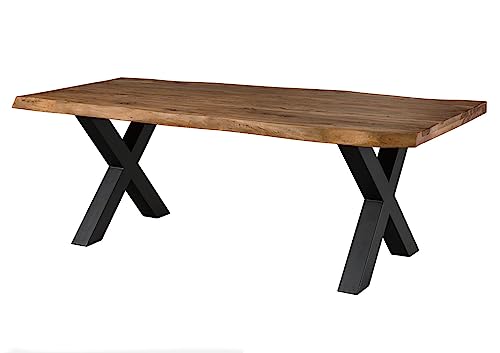 MASSIVMOEBEL24.DE | Freeform 5 - Baumtisch aus Sheeshamholz - Natur gebeizt | X-Beine in anthrazit matt | 240x100x77 | Massivholztisch Baumkantentisch Esstisch MASSIVMOEBEL24.DE | Freeform 5 - Baumtisch aus Sheeshamholz - Natur gebeizt | X-Beine in anthrazit matt | 240x100x77 | Massivholztisch Baumkantentisch Esstisch von MASSIVMOEBEL24.DE