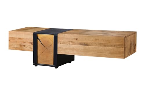 MASSIVMOEBEL24.DE KITZBÜHEL Lowboard Wildeiche Natur geölt/lackiert - Verschiedene Größen, Farbe:Natur geölt/lackiert, Größe:170x52x52 cm (BxTxH) von MASSIVMOEBEL24.DE