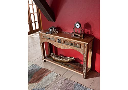 MASSIVMOEBEL24.DE Konsolentisch Sideboard Altholz Massivholz 115x30x76 cm Nature of Spirit #03 MASSIVMOEBEL24.DE Konsolentisch Sideboard Altholz Massivholz 115x30x76 cm Nature of Spirit #03 von MASSIVMOEBEL24.DE