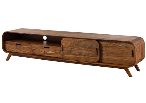 MASSIVMOEBEL24.DE | Mailand TV-Board aus Massivholz #127 | aus Sheeshamholz - Hellbraun, lackiert | 5 Fächer & 2 Schubladen | 220x40x48 cm | massives Sideboard mit Schiebetüren MASSIVMOEBEL24.DE | Mailand TV-Board aus Massivholz #127 | aus Sheeshamholz - Hellbraun, lackiert | 5 Fächer & 2 Schubladen | 220x40x48 cm | massives Sideboard mit Schiebetüren von MASSIVMOEBEL24.DE