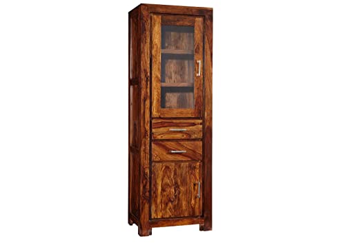 MASSIVMOEBEL24.DE Palisander Massivmöbel Holz massiv Life Honey Vitrine Massivholz Sheesham lackiert Möbel Metro Life #106 von MASSIVMOEBEL24.DE