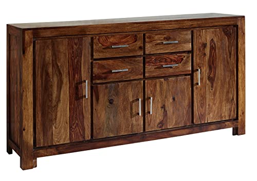 MASSIVMOEBEL24.DE Sheesham Massivholz lackiert Möbel Life Honey Sideboard Palisander Massivmöbel massiv Holz Metro Life #123 von MASSIVMOEBEL24.DE