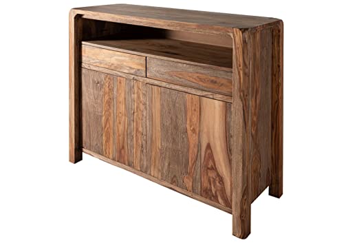 MASSIVMOEBEL24.DE Sideboard Sheesham 120x45x100 grau geölt Bueno #2005 von MASSIVMOEBEL24.DE