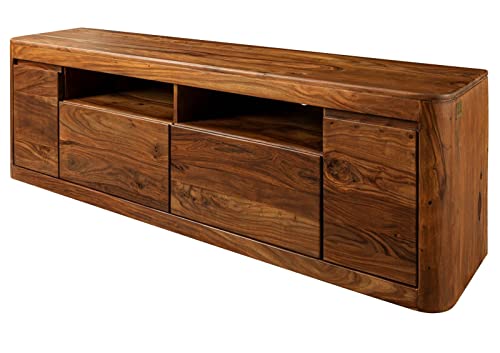 MASSIVMOEBEL24.DE Toronto TV-Board 178x58x40 Sheesham/Palisander, Farbe:Dunkelbraun gewachst, Größe:178x40x58 cm (BxTxH) von MASSIVMOEBEL24.DE