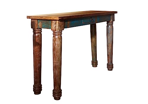 Massivmöbel Vintage massiv Holz Möbel Konsolentisch Altholz lackiert Mehrfarbig Massivholz Fable #11 Massivmöbel Vintage massiv Holz Möbel Konsolentisch Altholz lackiert Mehrfarbig Massivholz Fable #11 von MASSIVMOEBEL24.DE