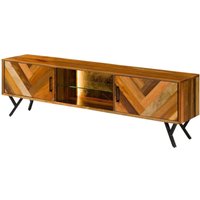 Massivmoebel24.de - TV-Board Altholz 200x40x56 natur lackiert avignon 101 von MASSIVMOEBEL24.DE