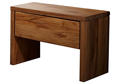 Nachttisch Wildeiche 50x34,5x40 Natur geölt KRAKAU #210 von MASSIVMOEBEL24.DE