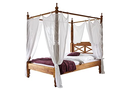 Palisander Massivholz geölt Himmelbett 180x200 Sheesham Holz Möbel massiv braun Nature Brown #532 Palisander Massivholz geölt Himmelbett 180x200 Sheesham Holz Möbel massiv braun Nature Brown #532 von MASSIVMOEBEL24.DE