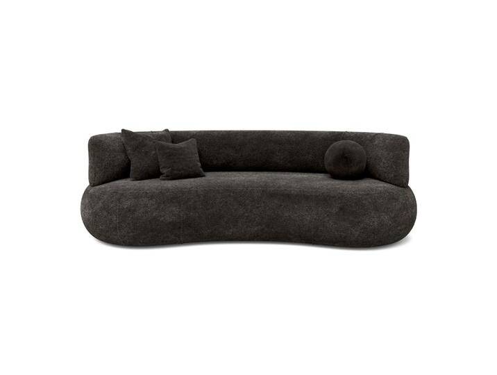 Sofa 2-Sitzer Chenille 253x100x77 dunkelgrau LUNA Sofa 2-Sitzer Chenille 253x100x77 dunkelgrau LUNA von MASSIVMOEBEL24.DE