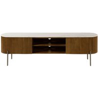 TV-Board Mango 180x36x51 braun lackiert / Marmor weiß BARCELONA 211 TV-Board Mango 180x36x51 braun lackiert / Marmor weiß BARCELONA 211 von MASSIVMOEBEL24.DE