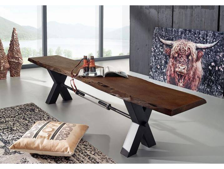 Bank Akazie 180x38x46 braun lackiert IRON LABEL #156 Bank Akazie 180x38x46 braun lackiert IRON LABEL #156 von MASSIVMOEBEL24