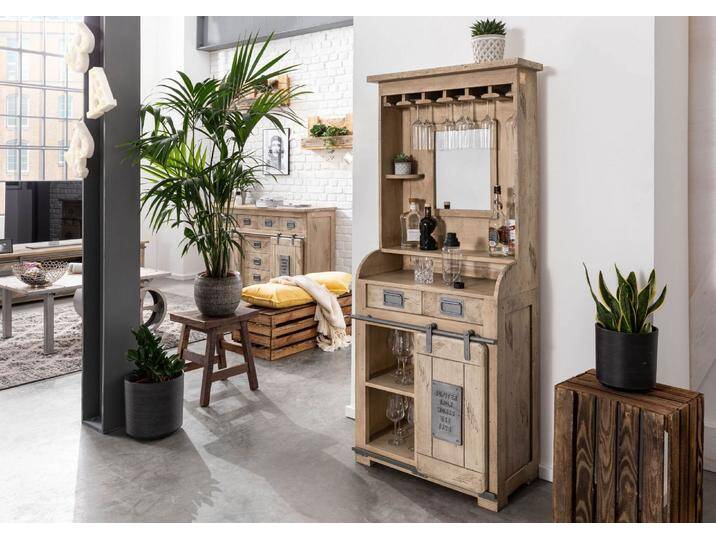 Bar Mango 75x35x170 whitewash lackiert RAILWAY #341 Bar Mango 75x35x170 whitewash lackiert RAILWAY #341 von MASSIVMOEBEL24