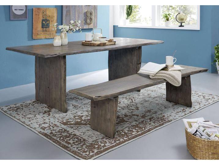 Baumbank Akazie 220x38x45 grau lackiert PURE ACACIA #420 Baumbank Akazie 220x38x45 grau lackiert PURE ACACIA #420 von MASSIVMOEBEL24