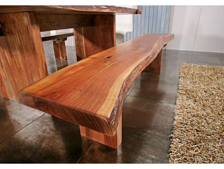 Baumbank Akazie 235x38x45 walnuss lackiert FREEFORM #110 Baumbank Akazie 235x38x45 walnuss lackiert FREEFORM #110 von MASSIVMOEBEL24