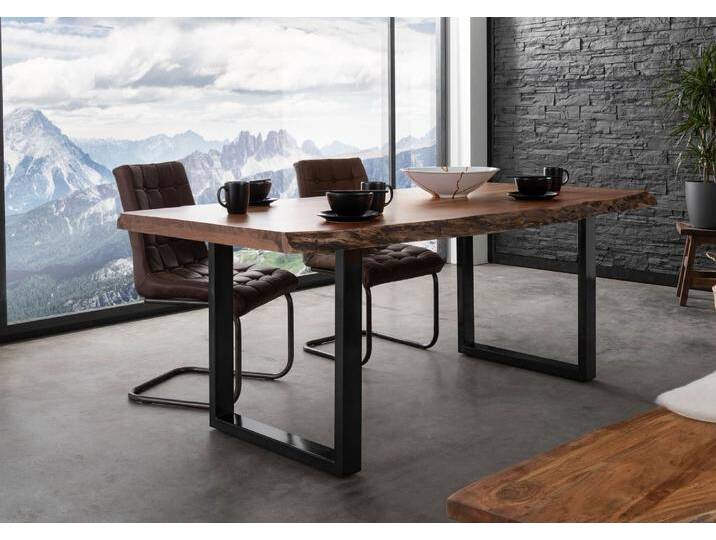 Baumtisch Akazie 200x100x77 natur lackiert / U-Beine anthrazit glänzend FREEFORM 5 Baumtisch Akazie 200x100x77 natur lackiert / U-Beine anthrazit glänzend FREEFORM 5 von MASSIVMOEBEL24