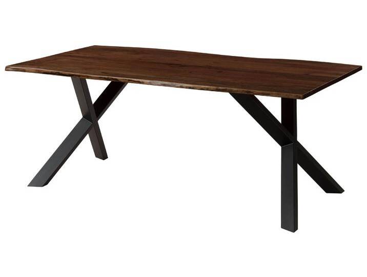 Baumtisch Akazie 220x100x75 braun lackiert / ausgestellte X-Beine anthrazit matt FREEFORM 3 Baumtisch Akazie 220x100x75 braun lackiert / ausgestellte X-Beine anthrazit matt FREEFORM 3 von MASSIVMOEBEL24