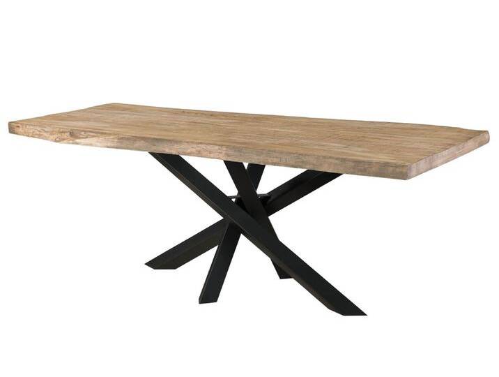 Baumtisch Mango 180x90x79 beige lackiert / Mikado-Beine anthrazit matt FREEFORM 5 Baumtisch Mango 180x90x79 beige lackiert / Mikado-Beine anthrazit matt FREEFORM 5 von MASSIVMOEBEL24