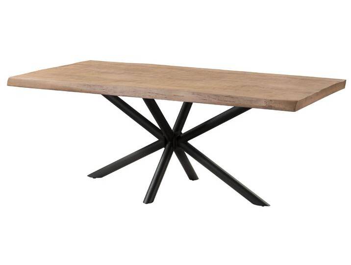 Baumtisch Mango 200x100x76 beige lackiert / Kreuzgestell anthrazit matt FREEFORM 5 Baumtisch Mango 200x100x76 beige lackiert / Kreuzgestell anthrazit matt FREEFORM 5 von MASSIVMOEBEL24