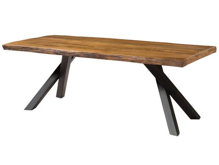 Baumtisch Mango 240x100x76 natur lackiert / A-Gestell anthrazit matt FREEFORM 5 Baumtisch Mango 240x100x76 natur lackiert / A-Gestell anthrazit matt FREEFORM 5 von MASSIVMOEBEL24