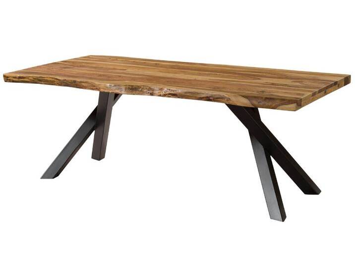 Baumtisch Sheesham 220x100x76 natur sandgestrahlt / A-Gestell anthrazit matt FREEFORM 5 Baumtisch Sheesham 220x100x76 natur sandgestrahlt / A-Gestell anthrazit matt FREEFORM 5 von MASSIVMOEBEL24