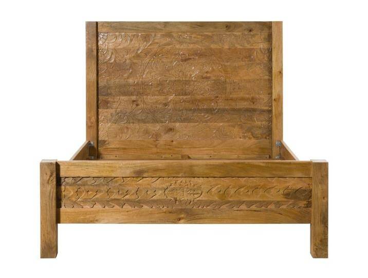 Bett Mango 180x200 natur lackiert KASHMIR #103 Bett Mango 180x200 natur lackiert KASHMIR #103 von MASSIVMOEBEL24