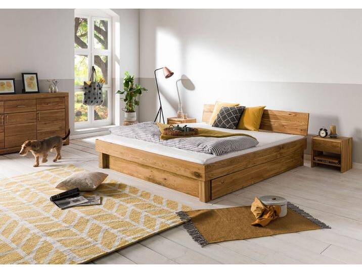 Bett mit Schubladen Wildeiche 200x200x70 natur geölt TomMe #143 Bett mit Schubladen Wildeiche 200x200x70 natur geölt TomMe #143 von MASSIVMOEBEL24