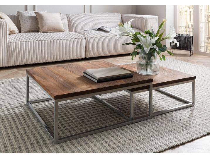 Couchtisch 2er-Set Sheesham braun geölt LOUNGE COLLECTION #01 Couchtisch 2er-Set Sheesham braun geölt LOUNGE COLLECTION #01 von MASSIVMOEBEL24