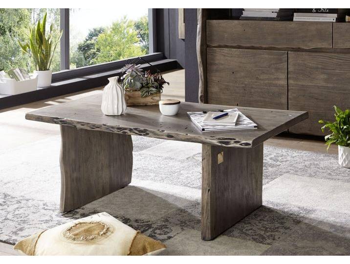 Couchtisch Akazie 120x60x45 Akazie grau lackiert PURE ACACIA #427 von MASSIVMOEBEL24