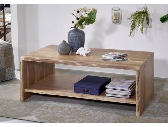 Couchtisch Akazie 120x70x45 natur lackiert PURE ACACIA #308 von MASSIVMOEBEL24