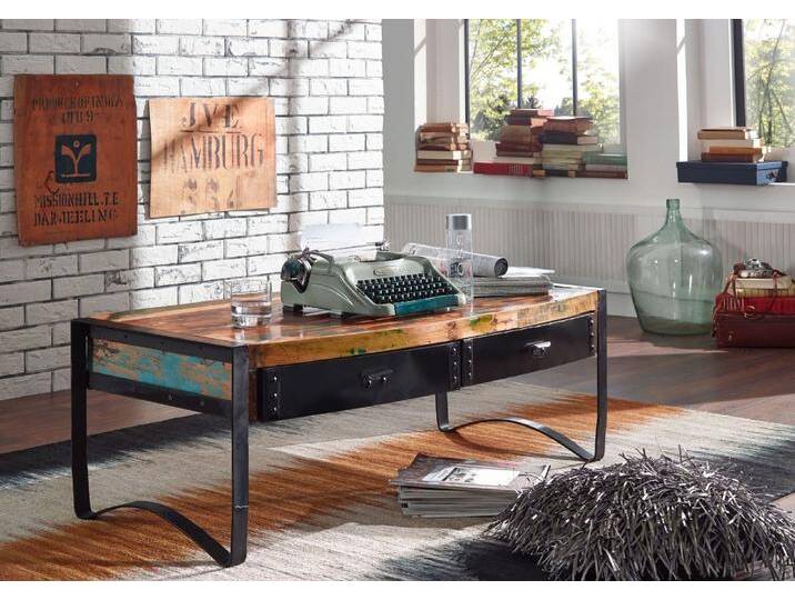 Couchtisch Altholz 120x60x45 mehrfarbig lackiert INDUSTRIAL #48 von MASSIVMOEBEL24