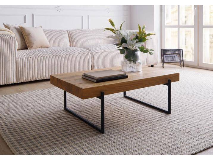 Couchtisch Eiche 120x60x35 natur geölt LOUNGE COLLECTION #02 von MASSIVMOEBEL24