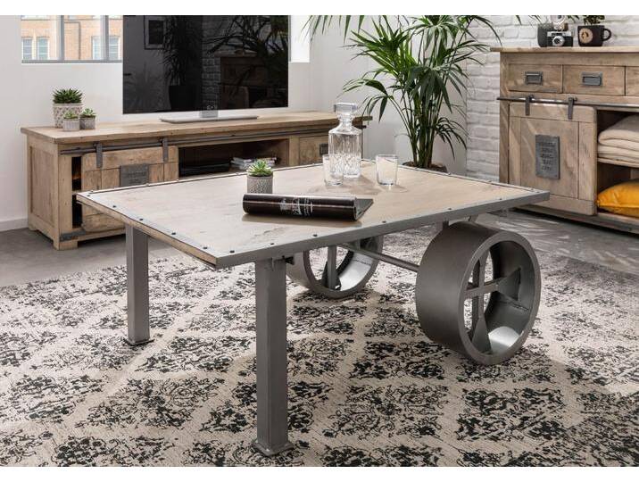 Couchtisch Mango 110x80x43 whitewash lackiert Railway #333 Couchtisch Mango 110x80x43 whitewash lackiert Railway #333 von MASSIVMOEBEL24