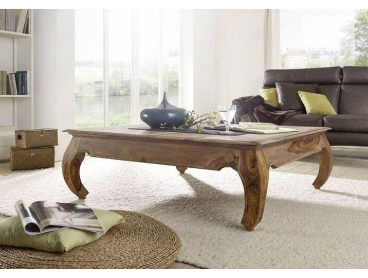 Couchtisch Sheesham 120x120x40 braun lackiert OPIUM #633 von MASSIVMOEBEL24