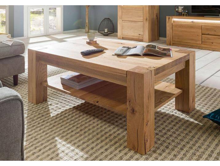 Couchtisch Wildeiche 110x70x45 beige geölt KENT #215 von MASSIVMOEBEL24