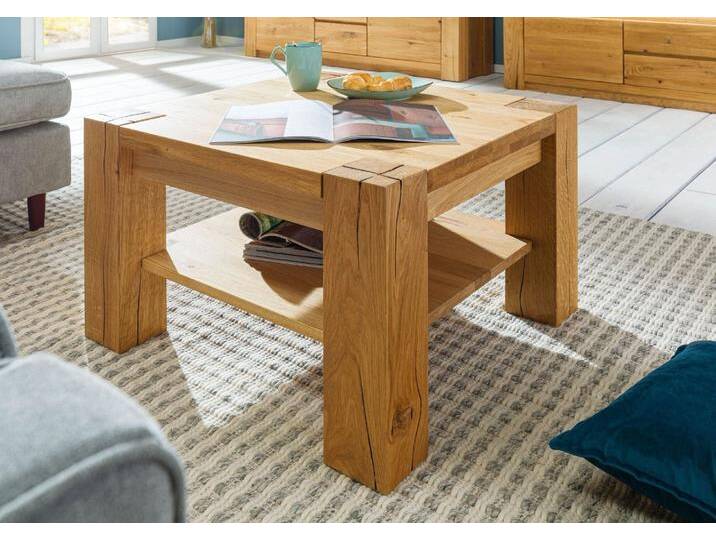Couchtisch Wildeiche 70x70x45 natur geölt KENT #114 von MASSIVMOEBEL24