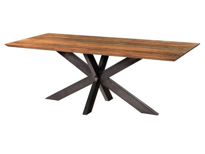 Esstisch Akazie 200x100x74 natur lackiert / Epoxid schwarz, Kreuzgestell anthrazit glänzend EPOXY Esstisch Akazie 200x100x74 natur lackiert / Epoxid schwarz, Kreuzgestell anthrazit glänzend EPOXY von MASSIVMOEBEL24