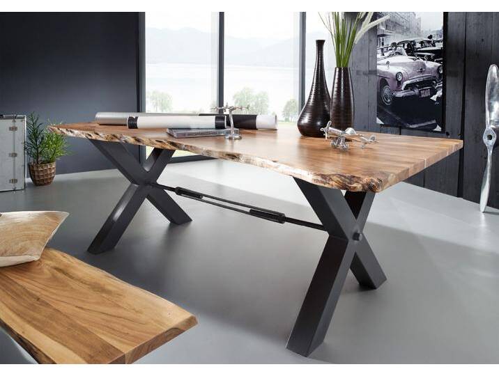 Esstisch Akazie 240x100x76 natur lackiert IRON LABEL #128 Esstisch Akazie 240x100x76 natur lackiert IRON LABEL #128 von MASSIVMOEBEL24