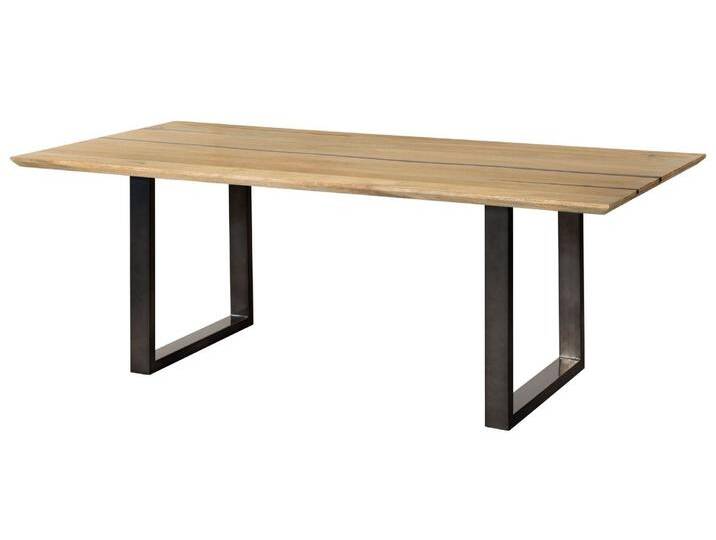 Esstisch Mango 260x100x76 natur lackiert / Epoxid schwarz, U-Beine anthrazit glänzend EPOXY Esstisch Mango 260x100x76 natur lackiert / Epoxid schwarz, U-Beine anthrazit glänzend EPOXY von MASSIVMOEBEL24