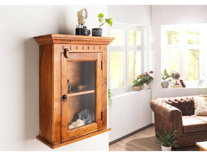 Hängevitrine Akazie 52x24x69 honig lackiert OXFORD #01002 Hängevitrine Akazie 52x24x69 honig lackiert OXFORD #01002 von MASSIVMOEBEL24